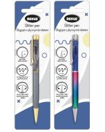 Długopis z płynnym brokatem blister