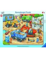 Puzzle w ramce 40 Wielkie pojazdy budowlane