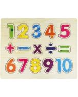 Układanka drewniana cyferki