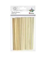 Drewniane patyczki ogkrągłe 5x160mm mix 50szt