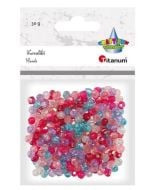 Koraliki plastikowe fasetowane mix 30g