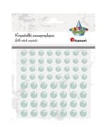 Kryształki samoprzylepne okrągłe blady nieb. 60szt