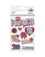 Naklejki papierowe 3D friends mix 10szt