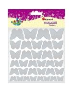 Naklejki materiałowe motyle mix 34szt