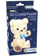Crystal puzzle Miś Henry brązowy