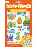 Tatuaże zmywalne Tattoo Palooza - Smoki i Rycerze