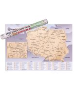 Mapa Odkrywcy - Polska - ulepszona zdrapka
