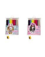 Kredki ołówkowe Pieski 12 kolorów + temperówka