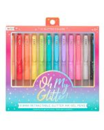 Długopisy żelowe z brokatem Oh My Glitter 12 kol