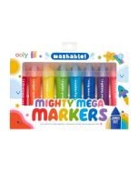 Flamastry zmywalne Mighty Mega 8 kolorów