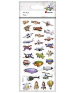 Naklejki wypukłe miękkie maszyny latające 28szt