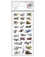 Naklejki wypukłe miękkie maszyny latające 28szt