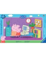 Puzzle w ramce 15 Świnka Peppa