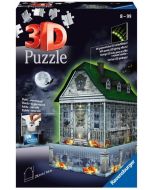 Puzzle 3D 216 Nawiedzony dom świecący w ciemności