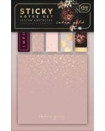 Zestaw karteczek samoprzylepnych Satin Gold mix
