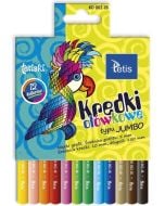 Kredki Tetiski okrągłe jumbo 12kol. KO002-JB