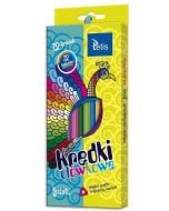 Kredki tetiski trójkątne 12 kolorów KT003-AB