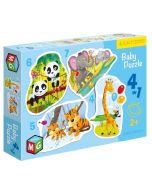 Baby Puzzle 4w1 Dzikie zwierzęta
