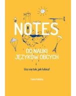 Notes do nauki języków obcych pomarańczowy