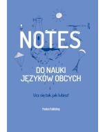 Notes do nauki języków obcych niebieski