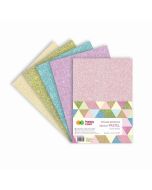 Arkusze piankowe A4 5szt brokat pastel HAPPY COLOR