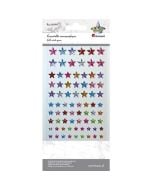 Kryształki samoprzylepne gwiazdki mix 84szt