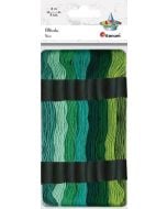 Mulina 8mm tonacja zielona 8 kolorów