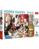 Puzzle 1043 Hidden Shapes Psia zabawa TREFL
