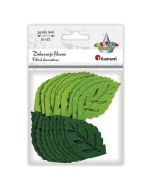 Filcowe liście 65x37mm mix 20szt