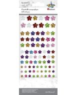 Kryształki samoprzylepne kwiatki mix 84szt