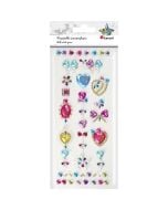 Kryształki samoprzylepne tatuaż/biżuteria mix