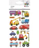 Naklejki wypukłe pojazdy użytkowe mix 17szt