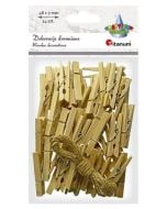 Klamerki drewniane naturalne 24szt