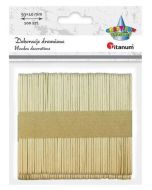 Drewniane patyczki naturalne proste 10x93mm 100szt