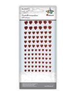 Kryształki samoprzylepne serca mix rozmiarów