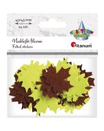 Naklejki filcowe liść klonu 24szt