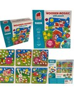 Gra edukacyjna Drewniana mozaika - farma