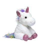 Jednorożec biało-tęczowy 35 cm