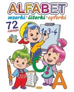 Alfabet. Wzorki, literki, cyferki