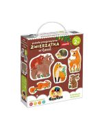 Puzzle Progresywne Zwierzątka w lesie 2+