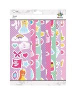 Naklejki papierowe 8 plansz księżniczki/akcesoria