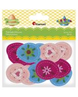 Naklejki filcowe mix 18szt