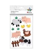 Naklejki piankowe 3D zagroda 11szt