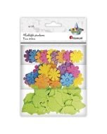 Naklejki piankowe kwiaty i listki mix