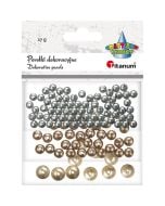 Perełki dekoracyjne plastikowe mix 12g