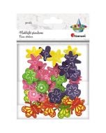 Naklejki piankowe kwiaty i motyle 30szt