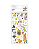 Naklejki wypukłe ptaki 42szt