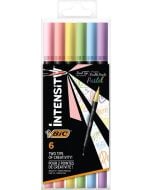 Pisak dwustronny Intensity Dual Pastel 6szt BIC
