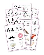 Plansze edu A5 - Alfabet rozszerzenie 9 kart