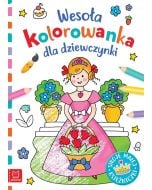 Wesoła kolorowanka dla dziewczynki. Stroje